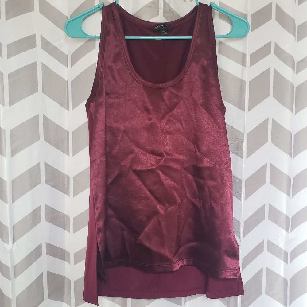 Banana Republic Shiny Sleeveless Blouse
